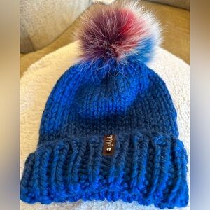 Winter Knitted Hat - Navy fun